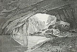 Slika 14: Pogled iz vhoda v Planinsko jamo na prelomu 19. v 20. stol.
